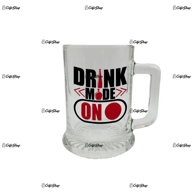 Drink mode on, halba cu mesaj